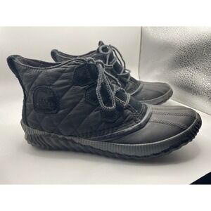 Sorel Out N About III Waterproof Quilted Ankle Rain‎ Boots Women's Size 8.5